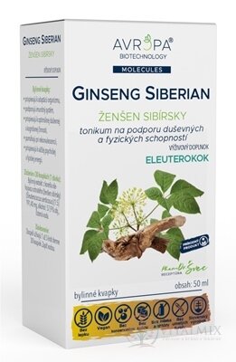 AVROPA Ginseng Siberian bylinné kapky 1x50 ml