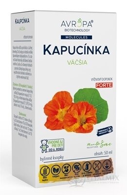 AVROPA KAPUCÍNKA větší bylinné kapky 1x50 ml