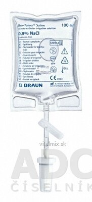 B.Braun Uro-Tainer NaCl 0,9% proplachovací roztok urolog. katetrů 10x100 ml
