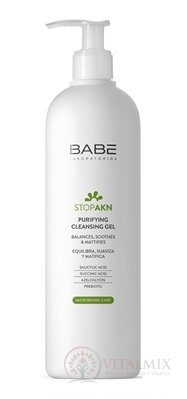 BABÉ AKNÉ Hloubkově čistící gel (Purifying Cleansing gel) 1x400 ml