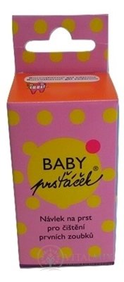 BABY prsťáček pro batolata návlek na prst, čištění prvních zoubků 1x1 ks