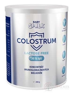 BABYSMILK COLOSTRUM LACTOSE FREE 30% lgG prášek 1x200 g