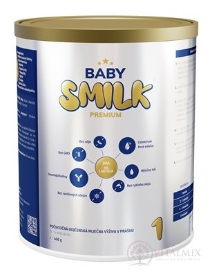 BABYSMILK PREMIUM 1 počáteční kojenecká mléčná výživa v prášku, s Colostrem (0 - 6 měsíců) 1x400 g