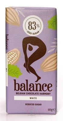 BALANCE BÍLÁ ČOKOLÁDA S VANILKOU belgická, se sladidlem 1x100 g
