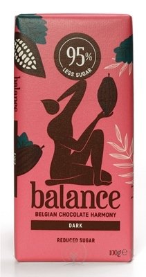 BALANCE HOŘKÁ ČOKOLÁDA belgická, se sladidlem ze stévie 1x100 g