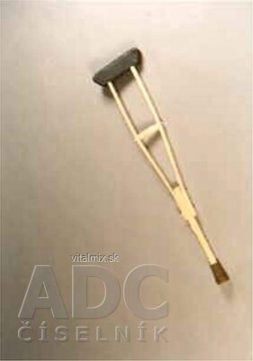 Berle DŘEVĚNÁ Podpažní MALÁ 92 cm 1x1 ks