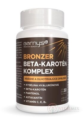 Barny&#39;s BRONZER Beta-karoten Komplex cps 1x30 ks