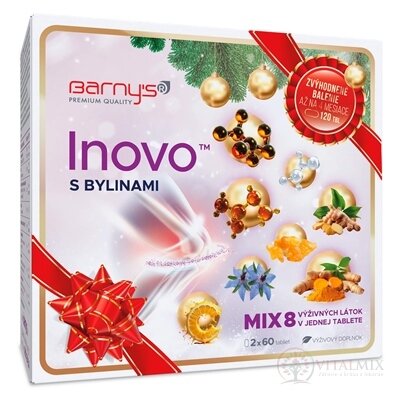 Barny's INOVO s bylinami MIX8 tbl (Vánoční balení) 1x120 ks