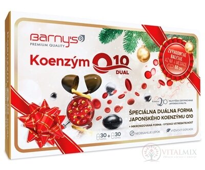 Barny's KOENZÝM Q10 DUAL 60 mg cps 2x30 (60 ks) Vánoční balení