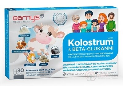 Barny&#39;s KOLOSTRUM s beta-glukany forte cps 1x30 ks