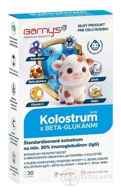 Barny's KOLOSTRUM s beta-glukany forte cps 1x30 ks