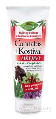 BC BIO Cannabis + Kostival koňský balzám Hřejivý 1x200 ml