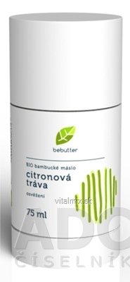 Bebutter BIO bambucké máslo Citronová tráva tělový balzám, osvěžení, 1x75 ml