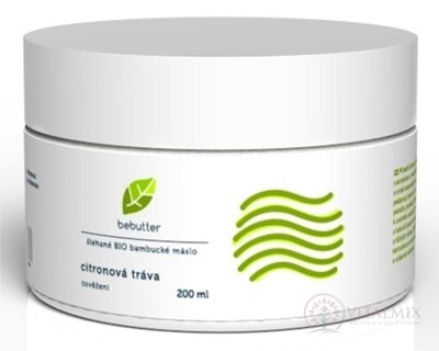Bebutter šl.BIO bambucké máslo Citronová tráva krémový tělový balzám, osvěžení, 1x200 ml