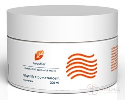 Bebutter šl.BIO bambucké máslo Rakytník krémový tělový balzám, regenerace, 1x200 ml