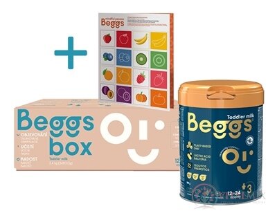 Beggs 3 box batolecí mléko, výživa malých dětí (od ukonč. 12. do 24. měsíce) + pexeso, 3x800 g (2,4 kg)