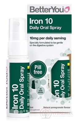 Better You ŽELEZO 10 mg orální sprej 1x25 ml