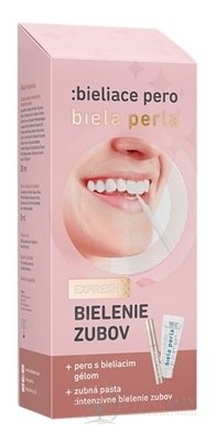 Bílá perla Bělicí pero (pero s bělicím gelem 8 ml + zubní pasta 30 ml) 1x1 set