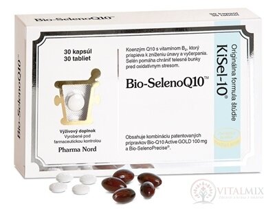 Bio-SelenoQ10 cps 30 (Bio-Q10 Active Gold 100 mg) + tbl 30 (Bio-SelenoPrecise) (60 ks)