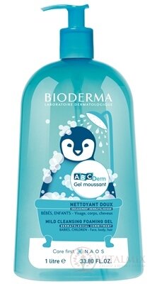 BIODERMA ABCDerm Moussant jemný čistící gel 1x1 l