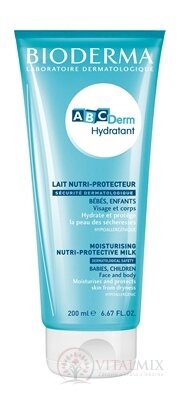 BIODERMA ABCDerm Hydratant (V2) tělové mléko, jemné hydratační (inov.2019) 1x200 ml