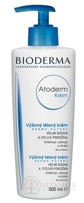 BIODERMA Atoderm KRÉM výživný tělový, suchá, citlivá pokožka, 1x500 ml
