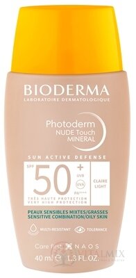 BIODERMA Photoderm NUDE Touch SPF50+ (V4) tónovací fluid světlý (inov. 2022) 1x40 ml