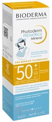 BIODERMA Photoderm PEDIATRICS Mineral SPF 50+ (0+ měsíců) 1x50 g
