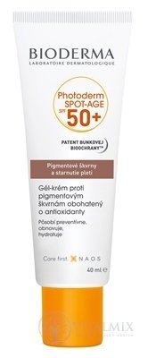 BIODERMA Photoderm SPOT-AGE SPF 50+ gel - krém (Pigmentové skvrny a stárnutí pleti) 1x40 ml