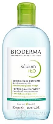 BIODERMA Sébium H2O micelární pleťová voda pro mastnou a smíšenou pleť (inov.2024) 1x500 ml