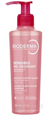 BIODERMA Sensibio Gel moussant jemný čistící a odličovací gel (inov.2025) 1x200 ml
