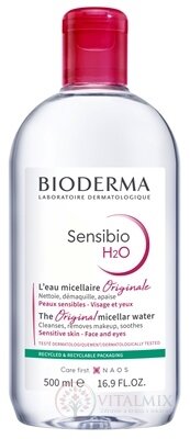 BIODERMA Sensibio H2O (V2) micelární voda pro citlivou pleť (inov. 2021) 1x500 ml