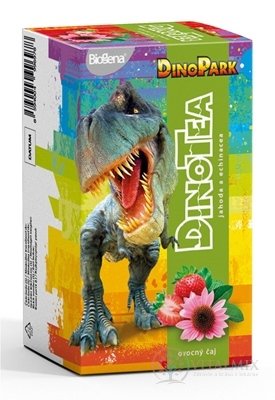 Biogena DinoTea jahoda a echinacea ovocný čaj aromatizovaný, nálevové sáčky 20x2,3 g (46 g)