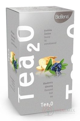 Biogena Tea2O Borůvka &amp; Ženšen ovocný čaj 20x2,3 g (46 g)