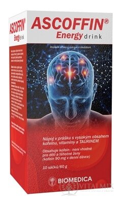 BIOMEDICE ASCOFFIN Energy drink prášek v sáčcích 1x10 ks