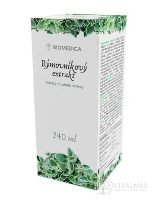 BIOMEDICA Rýmovníkový extrakt bylinný, s rýmníkem 1x240 ml