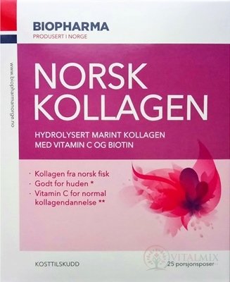 BIOPHARMA NORSK Kollagen prášek v sáčcích (á 5g) 1x25 ks