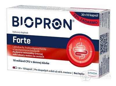 BIOPRON Forte cps 30 + 10 (33% zdarma) (40ks)