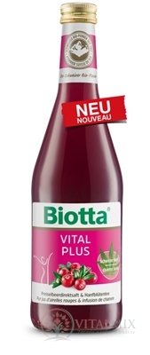 Biotta Bio šťáva VITAL PLUS s brusinkami 1x500 ml