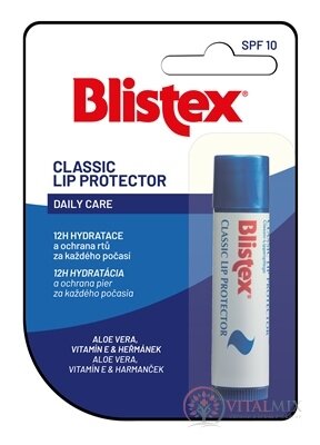 Blistex CLASSIC LIP PROTECTOR balzám na rty, SPF10 (inov. 2023) 1x4,25 g