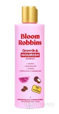 Bloom Robbins Growth &amp; NOURISH SHAMPOO šampon na suché a normální vlasy 1x250 ml