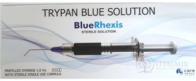Blue Rhexis 0,06% roztok sterilní oftalmologický trypanové modři, kanyla 1x1 ml