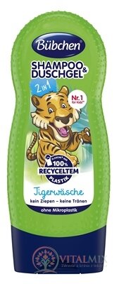 BUBCHEN KIDS ŠAMPON+GEL 2v1 TIGER na sprchování 1x230 ml