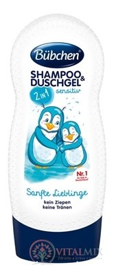 Bübchen KIDS SHP + sprcha. GEL 2v1 JEMNÝ MILÁČEK (SENSITIVE) 1x230 ml