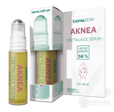 Cannaderm Aknea ošetřující sérum na akné, roll-on, 1x5 ml