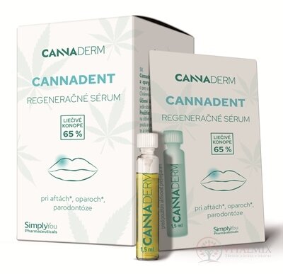 Cannaderm Cannadent regenerační sérum na afty a opary 10x1,5 ml
