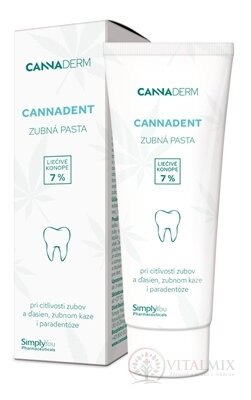 Cannaderm Cannadent zubní pasta ošetřující (zásaditá) 1x75 g