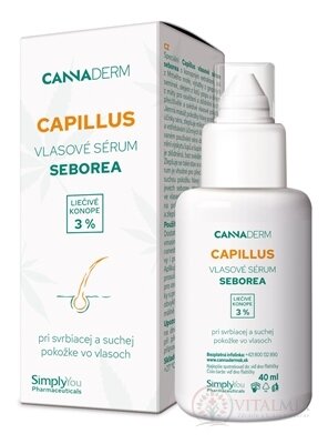 Cannaderm Capillus - vlasové sérum seborea 1x40 ml