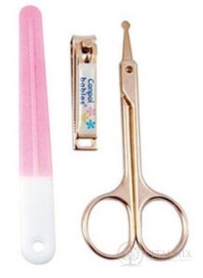 Canpol Babies Dětská manikúra nůžky, kleštičky a pilník na nehty, 1x1 set