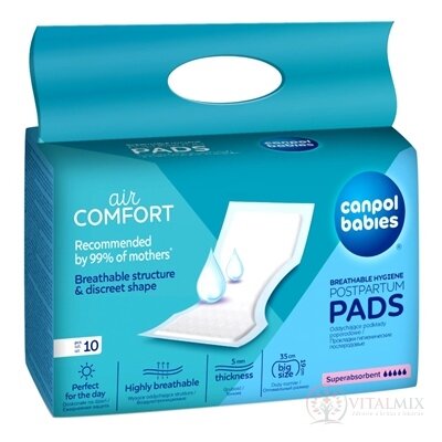 Canpol Babies Superabsorbent vložky poporodní 1x10 ks